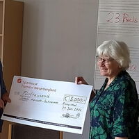 Die Gratulation und Preisüberreichung