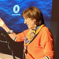 Christiane Harbort-Ring spricht für die Seebrücke Holzminden