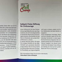 Die jährliche Vergabe des Demokratiepreises der Lohmeyers ist in die Bewertung für die Preisvergabe der Stiftung mit eingeflossen